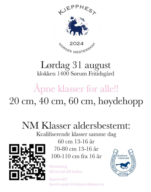 NM i Kjepphest i regi av Skedsmo Rideklubb
